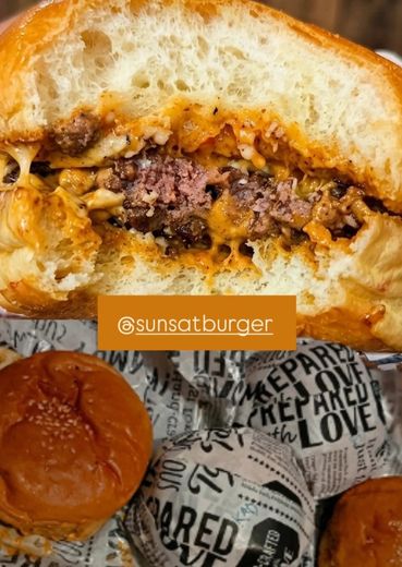 Sun•Sat Burger close-up